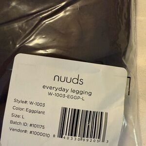 nuuds Eggplant Everyday Legging